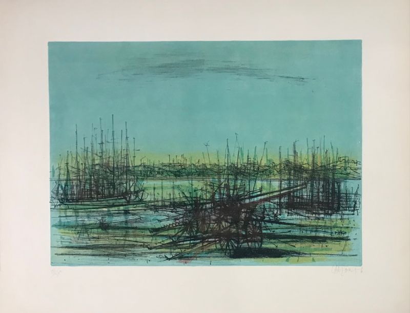 Sans titre (Lithograph) - Jean CARZOU