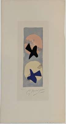 Soleil et Lune II (Farblithographie) - Georges BRAQUE