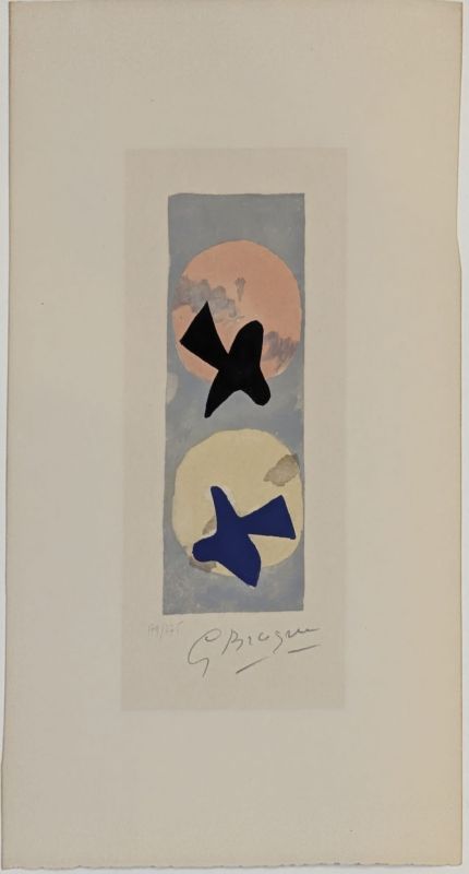 Soleil et Lune II (Farblithographie) - Georges BRAQUE