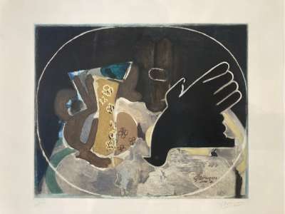 Pichet et oiseau (Eau-forte) - Georges BRAQUE