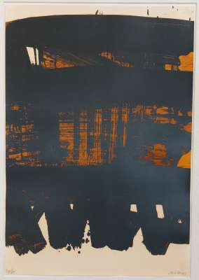 Lithografie Nr. 22 (Farblithographie) - Pierre  SOULAGES