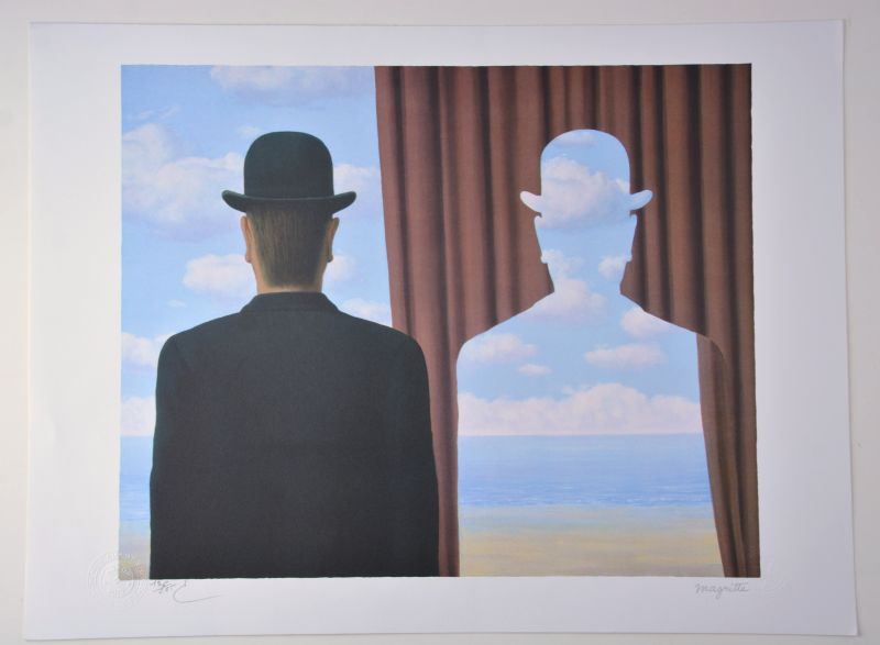 Abziehbild (Farblithographie) - René MAGRITTE