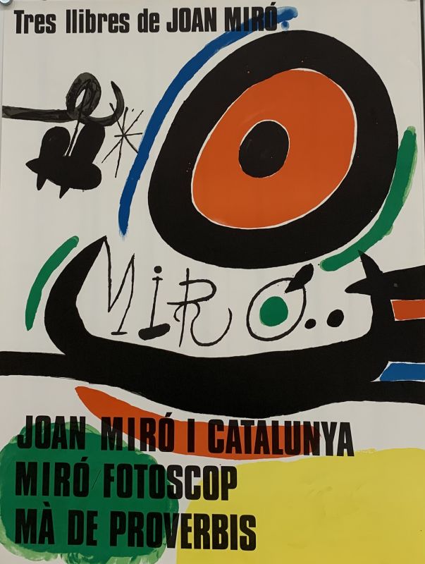 Tres libres de Joan Miro (Plakat) - Joan  MIRO