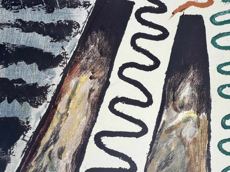 La nuit de Saint Jean de Luz (Lithographie) — MAN RAY — Zoom détail