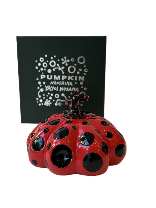 Naoshima Red Pumpkin (Résine) - Yayoi KUSAMA