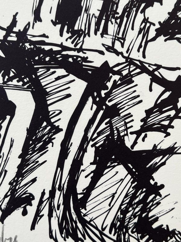 Hommage à Hans Arp (Farblithographie) - Fritz WOTRUBA