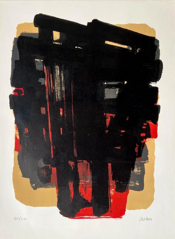 Lithographie n°8 (Lithographie) - Pierre  SOULAGES