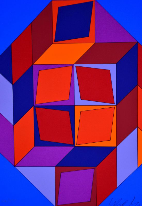 Microcosmos (Silkscreen) - Victor  VASARELY