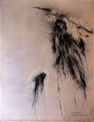 Méduse (Charcoal) - Jean-Jacques  DOURNON