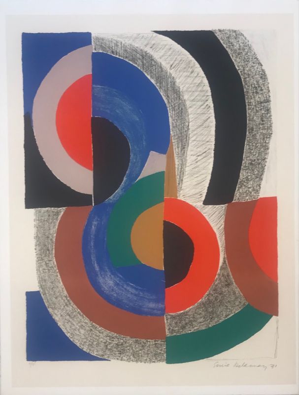Hippocampe (Lithographie) - Sonia DELAUNAY-TERK