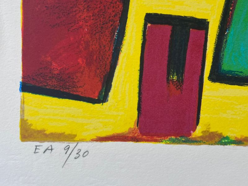 La conversation (Lithographie) - Guillaume CORNEILLE