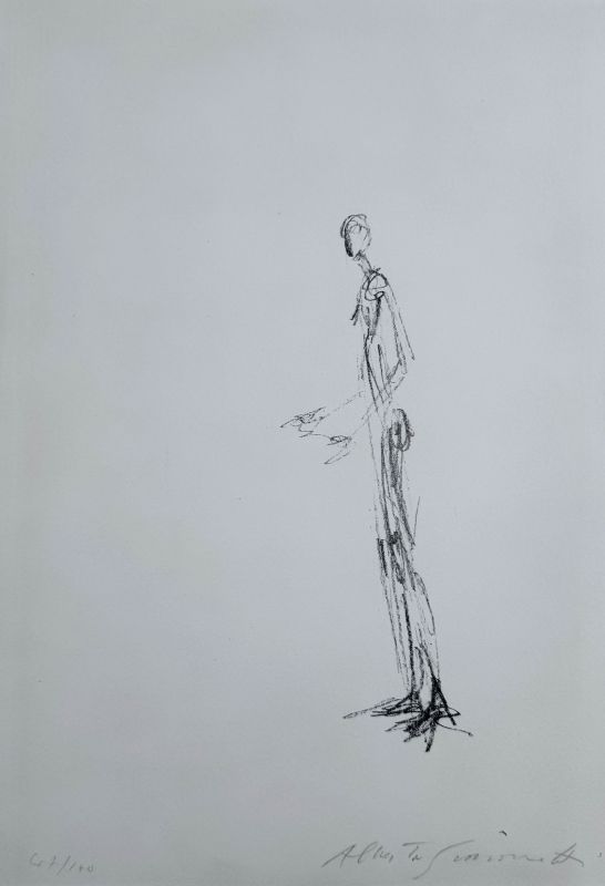 Homme Debout (Lithographie) - Alberto GIACOMETTI