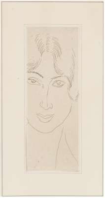 Mlle Landsberg au long visage (Eau-forte) - Henri  MATISSE