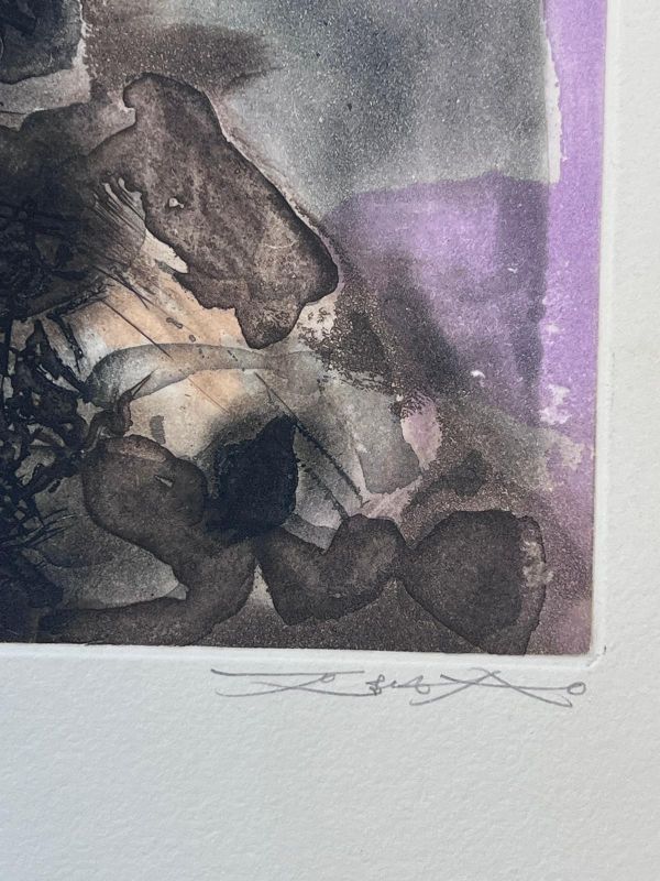 L'étang (Eau-forte) - Wou-ki  ZAO