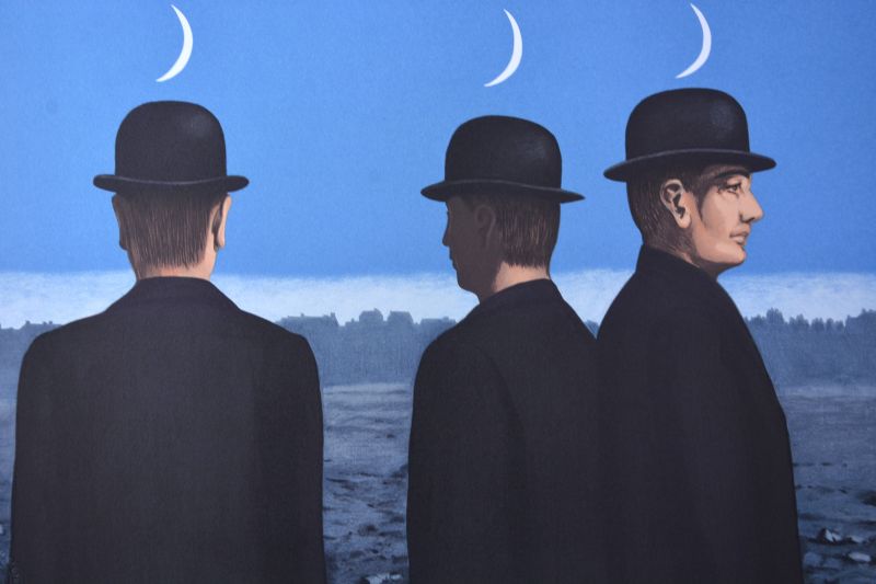 Das Meisterwerk oder die Geheimnisse des Horizonts (Farblithographie) - René MAGRITTE