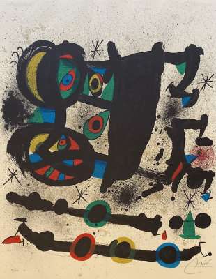 Exposicion Homenaje a Josep Lluis Sert (Litografía) - Joan  MIRO