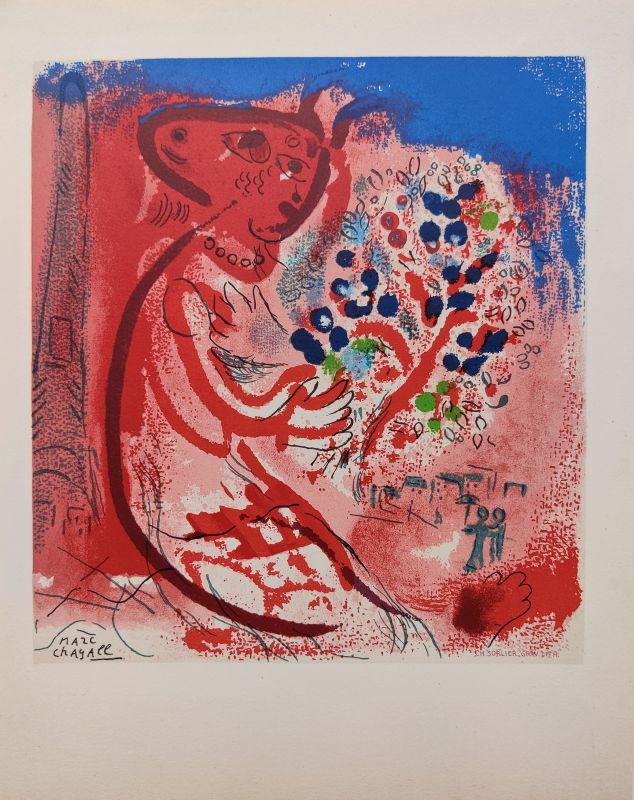 Hommage à Dufy (Lithographie) - Marc CHAGALL