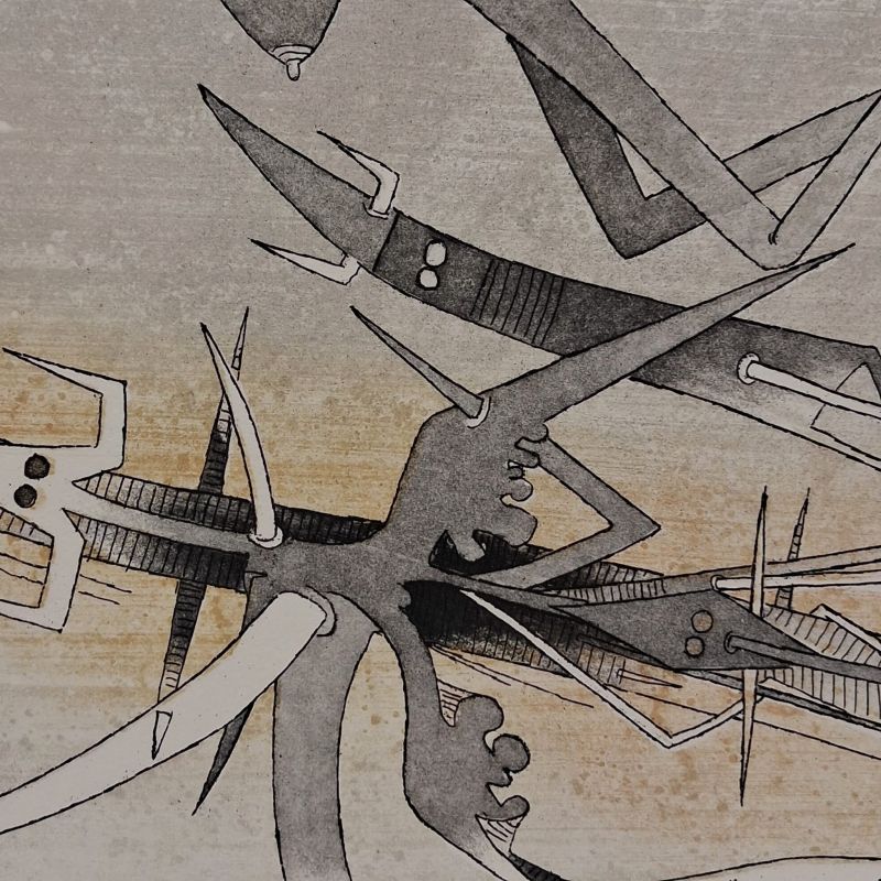 Visible invisible (Etching and aquatint) - Wifredo LAM