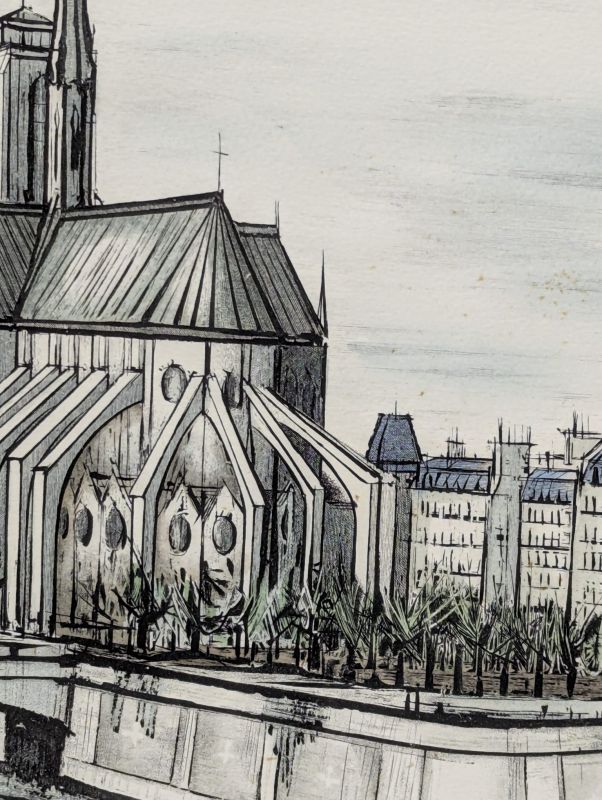 Notre Dame et la Cité (Gravure) - Bernard BUFFET