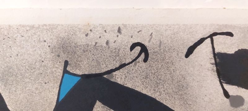 El lagarto de plumas doradas (Litografía) - Joan  MIRO
