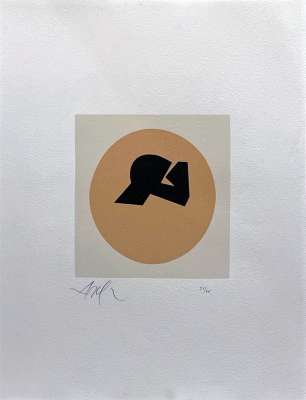 Soleil recerclé (Wood engraving) - Hans ARP