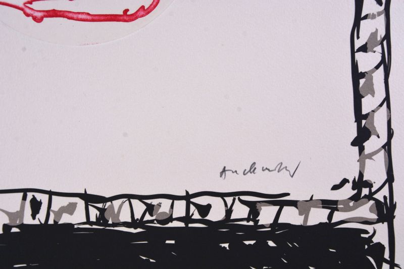 Serpiente II (Litografía) - Pierre ALECHINSKY