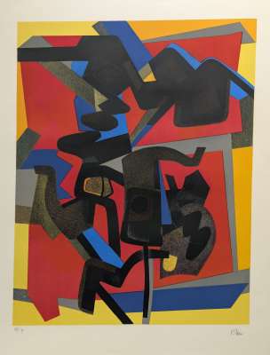 Java vrill&eacute;e (Farblithographie) - Maurice ESTEVE