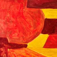 Composition orange L51 (Technique mixte (moderne)) — Serge POLIAKOFF