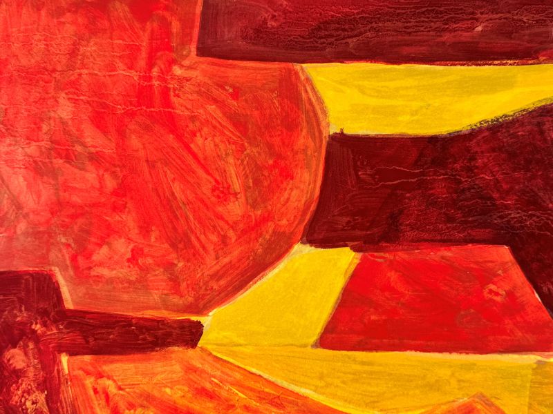 Composition orange L51 (Technique mixte (moderne)) — Serge POLIAKOFF