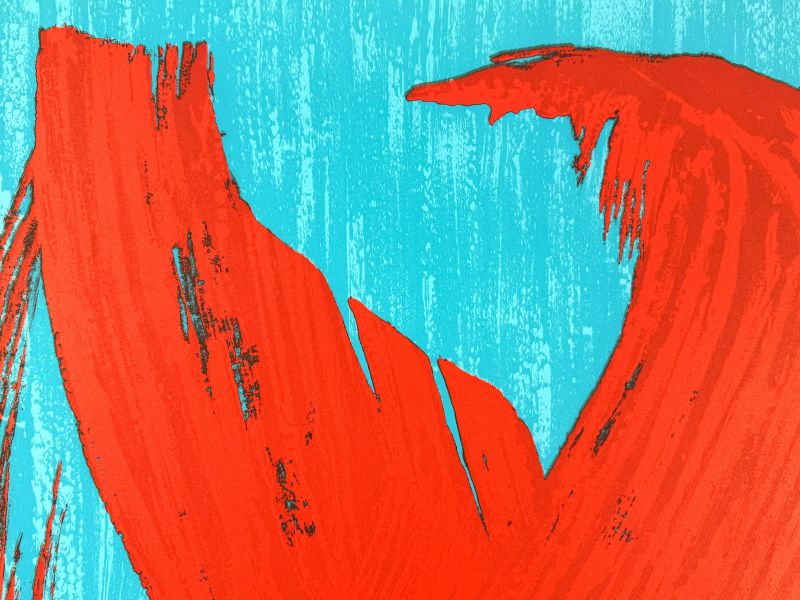 Abstract composition II (Lithograph) — Gérard SCHNEIDER — Detail view