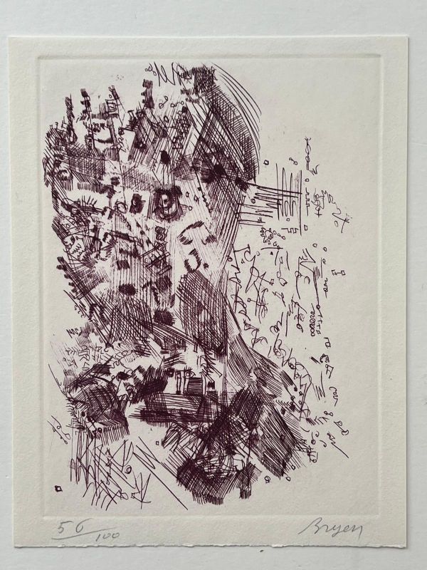 Hommage à Hans Arp (Eau-forte) - Camille BRYEN