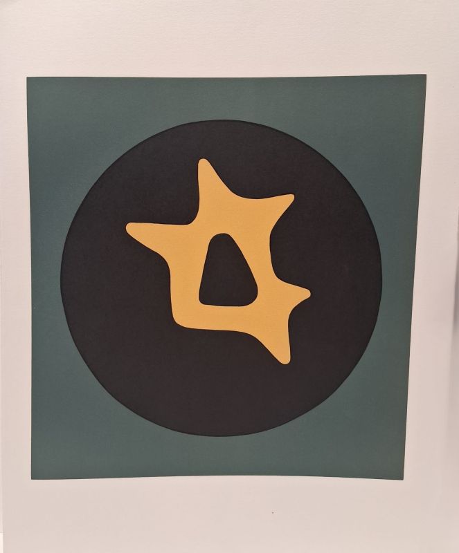 wieder umkreiste Sonnen (Holzschnitt) - Hans ARP