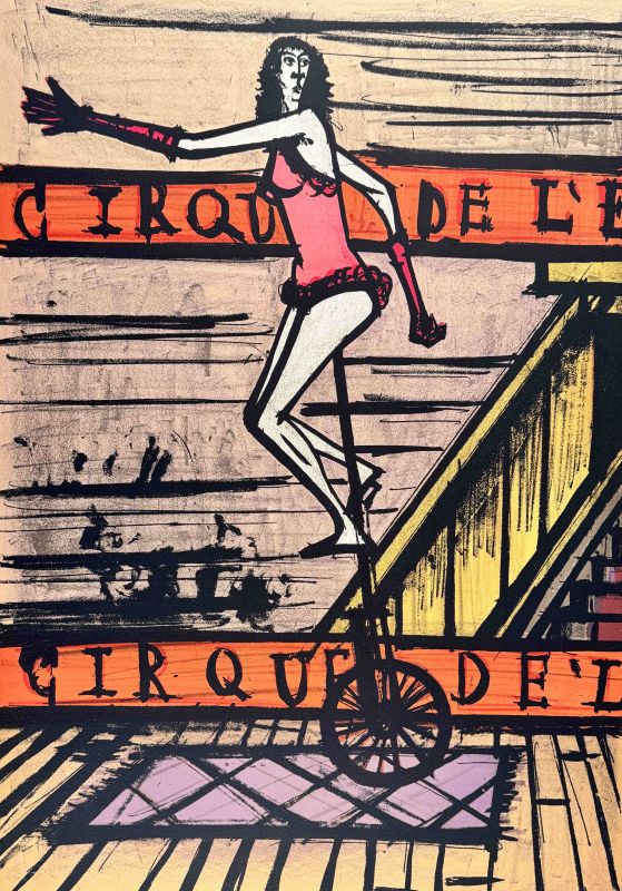 El monociclo (Litografía) - Bernard BUFFET