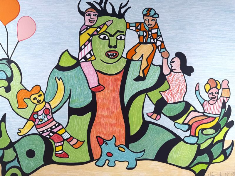 M&eacute;chant M&eacute;chant (Farblithographie) - Niki DE SAINT PHALLE