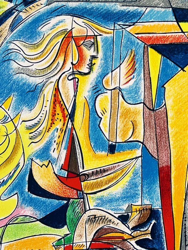 The work of chance (Lithograph) - André  MASSON