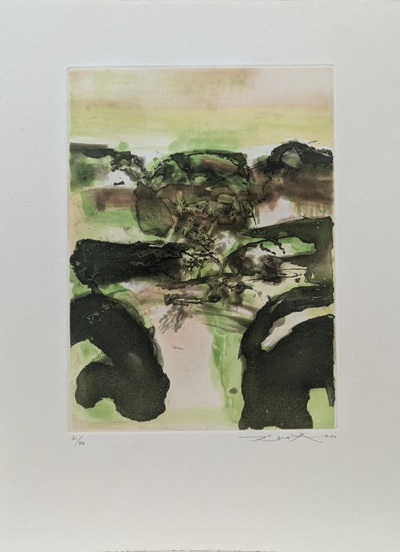 Beauregard (Frontispice) (Radierung und Aquatinta) - Wou-ki  ZAO