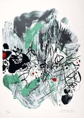 La paix universelle (Lithographie) - Teh-Chun CHU