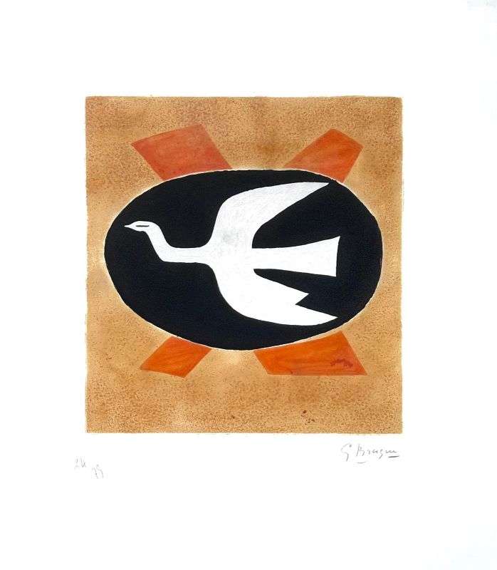 L'oiseau de feu (Oiseau XIII) (Radierung) - Georges BRAQUE