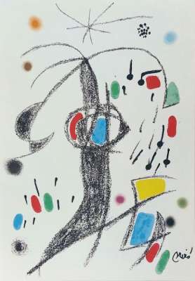 Maravillas con variaciones acrósticas en el jardín de Miró XIX (Lithograph) - Joan  MIRO