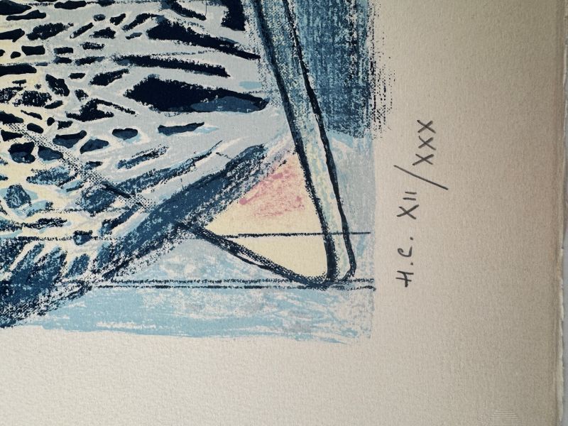 Edouard MacAvoy (1905-1991) // Paris Notre Dame et la Seine (Lithographie) — Artistes Divers — Zoom numérotation