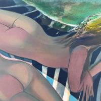 Camille Hilaire (1916-2004) // Nus sur le transat (Lithographie) — Artistes Divers