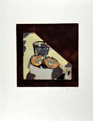 Nature Morte Oblique (Radierung und Aquatinta) - Georges BRAQUE