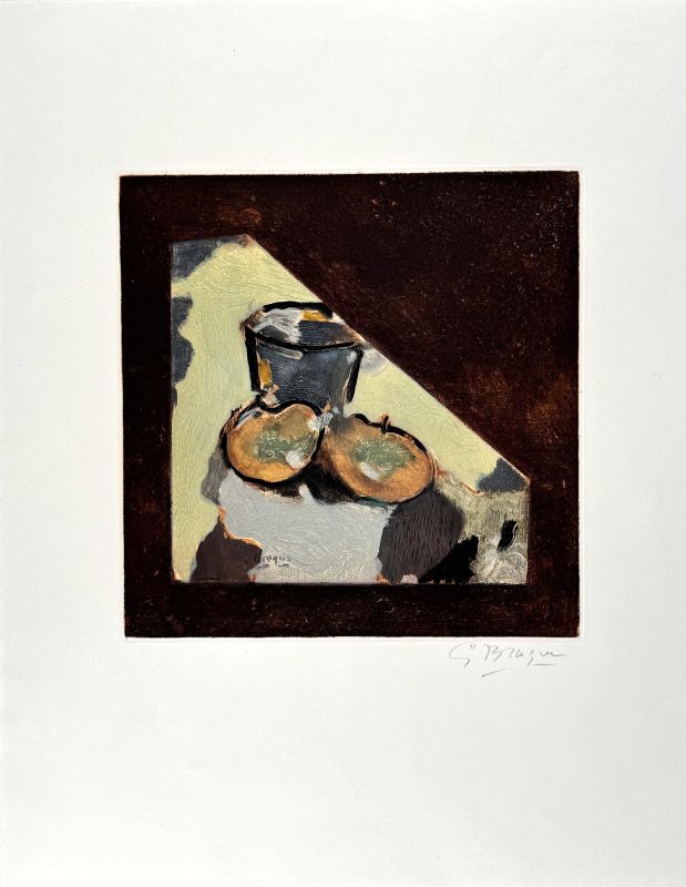 Nature Morte Oblique (Eau-forte et aquatinte) — Georges BRAQUE — Vue avant