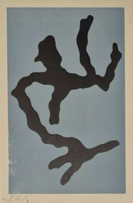 Wortträume - planche 3 (Holzschnitt) - Hans ARP