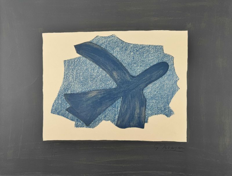 Der Aufbruch (Farblithographie) - Georges BRAQUE