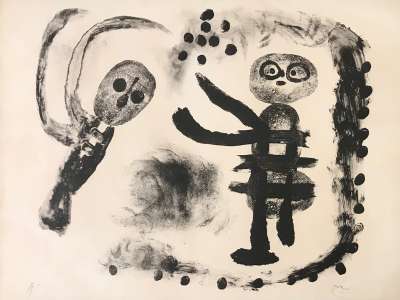 Petite fille au bois (Lithographie) - Joan  MIRO