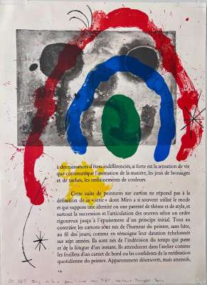 Derri&egrave;re le Miroir (Farblithographie) - Joan  MIRO