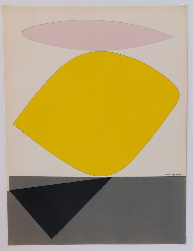 Sauzon II (Pochoir) - Victor  VASARELY