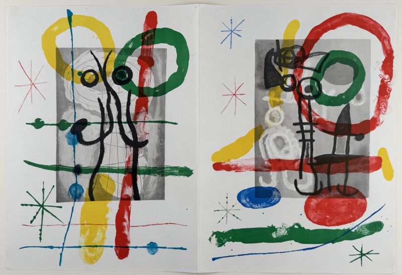 Derri&egrave;re le Miroir (Lithograph) - Joan  MIRO