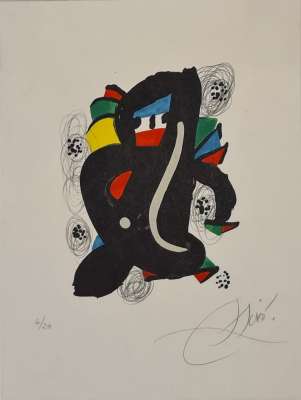 La mélodie acide (Farblithographie) - Joan  MIRO